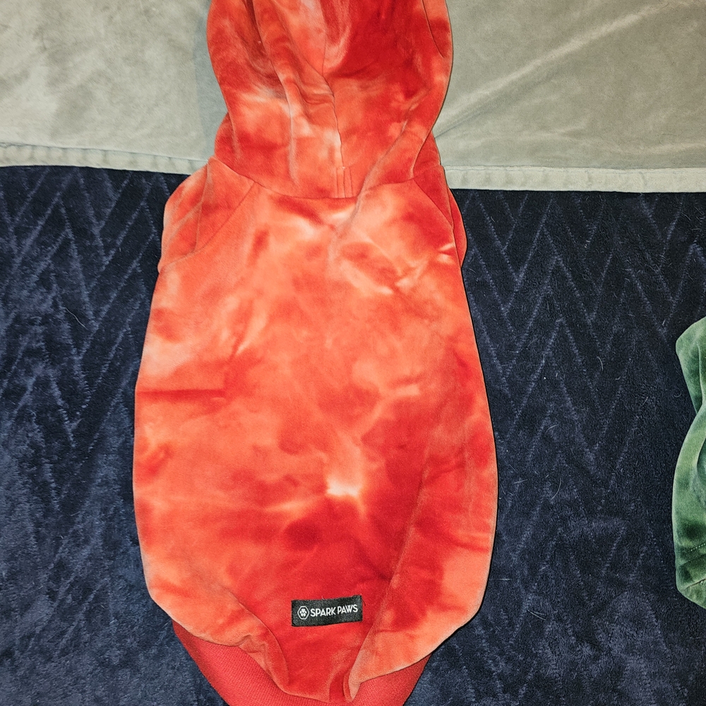 Red Cozy Dog Hoodie Clothing - Picture 7 of 8